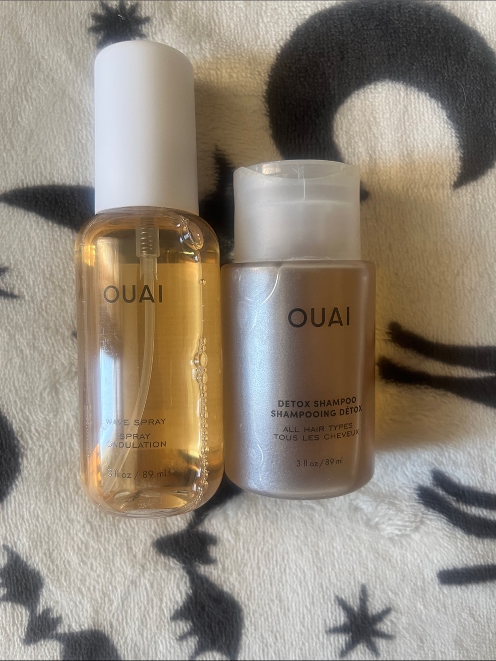 OUAI Travel Duo - Wave Spray & Detox Shampoo